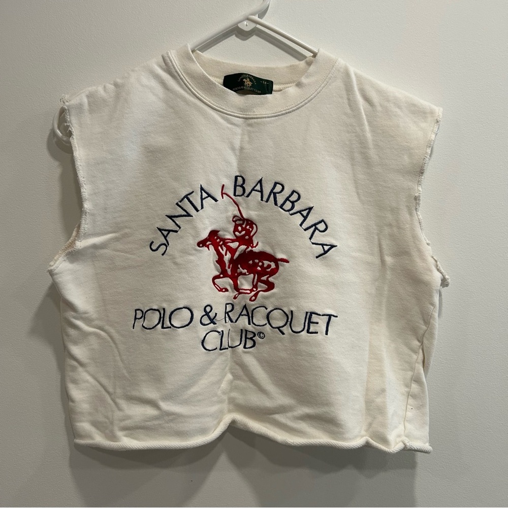 Vintage Sleeveless Cropped Sweater